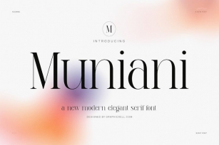 Muniani Modern Serif Font Font Download