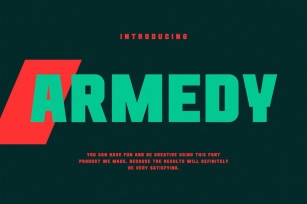Armedy Futuristic Font Font Download