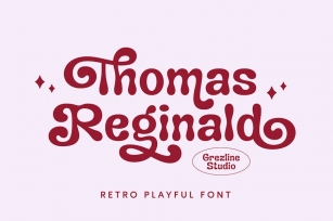 Thomas Reginald - Retro Playful Font Font Download
