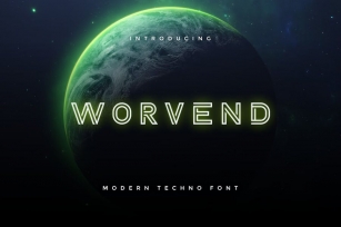 Worfend Modern Techno Font Font Download
