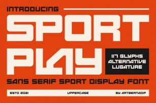 Sport Play - Sans Serif Sport Display Font Font Download