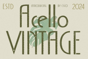 Acello Vintage Font Download