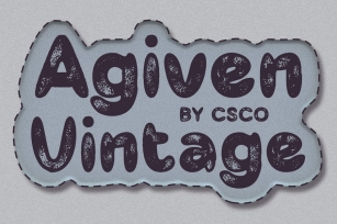 Agiven Vintage Font Download