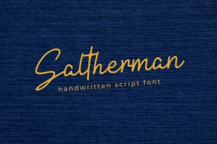 Saltherman - Handwritten Script Font Font Download