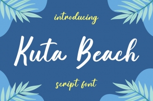 Kuta Beach - Summer Font Font Download