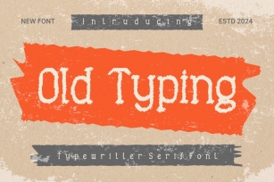 OldTyping - Typewriter Sans Font Font Download