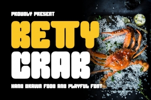 Betty Crab - Hand Drawn Food And Playful Font Font Download