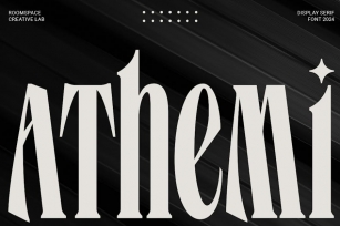 Athemi - Elegant Condensed Serif Logo Font Font Download
