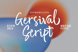 Gersival - Bold Script Logotype Font Download