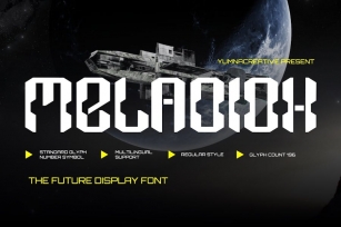 Meladiox - Future Display Font Font Download
