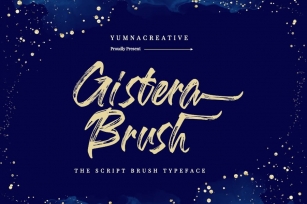 Gistera - Script Brush Font Font Download
