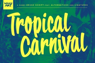 Tropical Carnival: A Sunny Brush Script Font Font Download