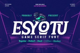 Esyotu - Serif Game Font Font Download