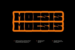 Moesis Display Font Font Download