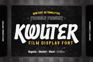 Kwuter - Film Display Font Font Download
