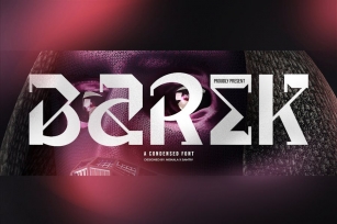 Barek - A Futuristic Display Typeface Font Download