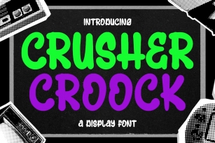 Crusher Croock Marker Graffiti Display Font Font Download
