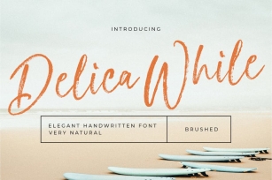 Delica While Font Download