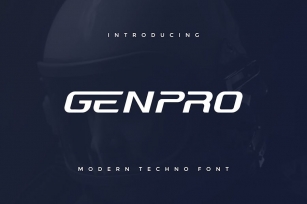 Genpro Modern Techno Font Font Download