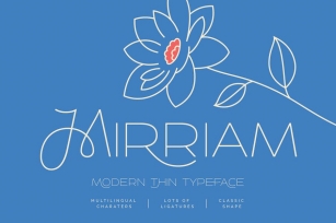Mirriam — Modern Thin Typeface Font Download