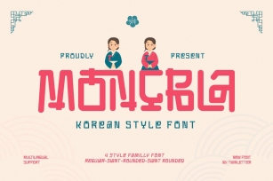 Moncbla - Korean Style Font Font Download
