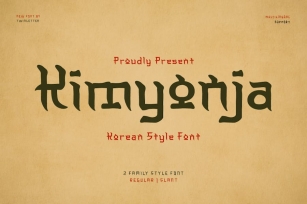 Kimyonja - Korean Style Font Font Download