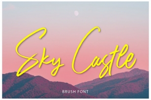 Sky Castle Brush Font Download