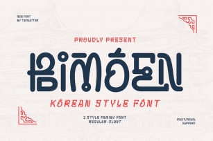 Bimoen - Korean Style Font Font Download