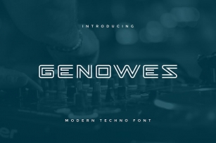 Genowes - Modern Techno Font Font Download