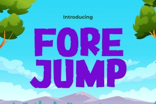 Forejump - Level Up Your Design Game Font Font Download