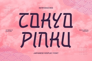 Tokyo Pinku - Japanese Display Font Font Download