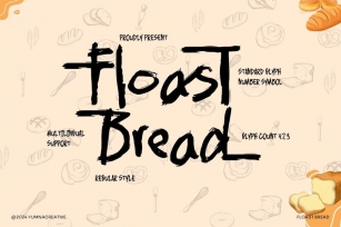 Floast Bread - Brush Handwritten Font Font Download