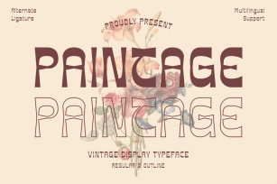 Paintage Paintage - Vintage Display Font Font Download