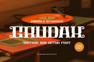 Grudax - Vintage & Retro Font Font Download