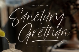Sanetury Grethan Elegant Modern Script Font Download