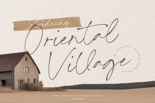 Oriental Village - Classic Signature Font Font Download