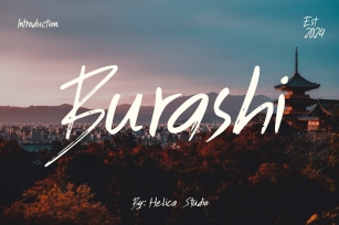 Burashi Paint Brush Font Font Download