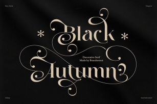Black Autumn - Decorative Serif Font Download