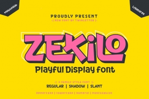 Zekilo - Playful Display Font Font Download