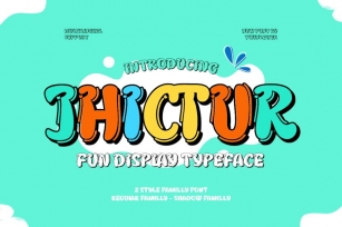 Jhictur - Playful Display Font Font Download