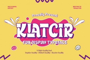 Klatcir - Playful Display Font Font Download