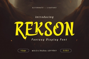 Rekson - Movie Display Font Font Download