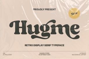 Hugme - Retro Serif Display Font Download