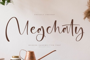 Megchaty Modern Handwritten Font Font Download
