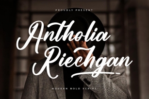 Antholia Riechgan Modern Bold Script Font Download