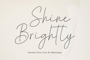 Shine Brightly - Modern Script Fonts Font Download