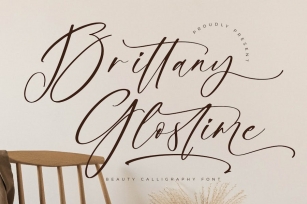 Brittany Glostime Calligraphy Font Font Download