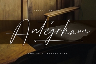 Antegrham  Modern Signature Font Font Download