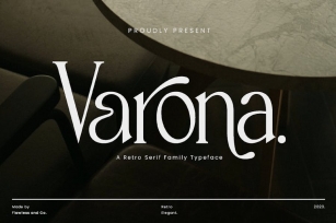 Varona - Retro Serif Family Font Font Download