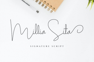 Millia Sita Signature Script Font Font Download